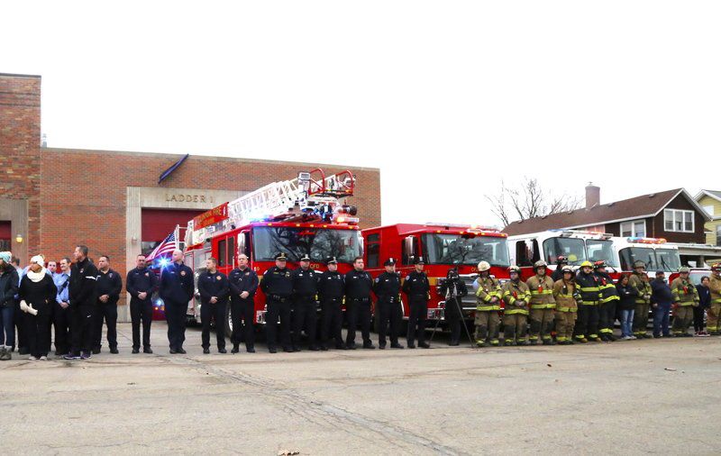 Community gathers to show respect for fallen firefighter